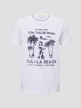 T-Shirt mit Print - Männer - White T-Shirt mit Print - Männer - White - 7 - TOM TAILOR Denim
