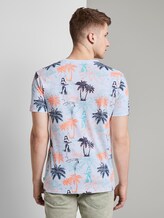 T-Shirt mit Palmen-Muster - Männer - soft blue hula palm print T-Shirt mit Palmen-Muster - Männer - soft blue hula palm print - 2 - TOM TAILOR Denim