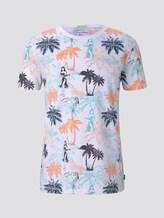 T-Shirt mit Palmen-Muster - Männer - soft blue hula palm print T-Shirt mit Palmen-Muster - Männer - soft blue hula palm print - 7 - TOM TAILOR Denim