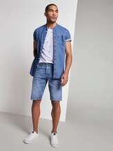 Gemustertes T-Shirt - Männer - white yd stripe mini print Gemustertes T-Shirt - Männer - white yd stripe mini print - 3 - TOM TAILOR Denim