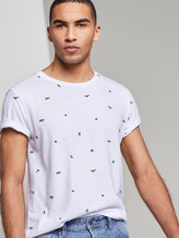 Gemustertes T-Shirt - Männer - white yd stripe mini print Gemustertes T-Shirt - Männer - white yd stripe mini print - 5 - TOM TAILOR Denim