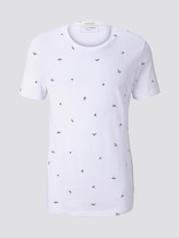 Gemustertes T-Shirt - Männer - white yd stripe mini print Gemustertes T-Shirt - Männer - white yd stripe mini print - 7 - TOM TAILOR Denim