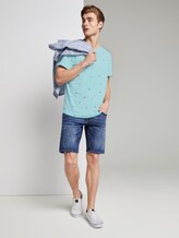Gemustertes T-Shirt - Männer - soft blue small surfer print Gemustertes T-Shirt - Männer - soft blue small surfer print - 3 - TOM TAILOR Denim
