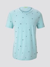 Gemustertes T-Shirt - Männer - soft blue small surfer print Gemustertes T-Shirt - Männer - soft blue small surfer print - 7 - TOM TAILOR Denim