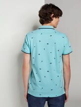 Gemustertes Poloshirt - Männer - blue navy small surfer print Gemustertes Poloshirt - Männer - blue navy small surfer print - 2 - TOM TAILOR Denim