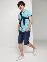 Gemustertes Poloshirt - Männer - blue navy small surfer print Gemustertes Poloshirt - Männer - blue navy small surfer print - 3 - TOM TAILOR Denim
