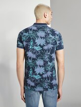 Gemustertes Poloshirt - Männer - blue navy hula print Gemustertes Poloshirt - Männer - blue navy hula print - 2 - TOM TAILOR Denim