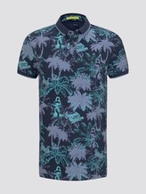 Gemustertes Poloshirt - Männer - blue navy hula print Gemustertes Poloshirt - Männer - blue navy hula print - 7 - TOM TAILOR Denim