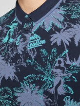 Gemustertes Poloshirt - Männer - blue navy hula print Gemustertes Poloshirt - Männer - blue navy hula print - 9 - TOM TAILOR Denim