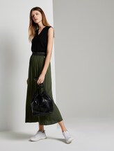 Ausgestellter Maxirock mit elastischem Bund - Frauen - Dusty Rifle Green Ausgestellter Maxirock mit elastischem Bund - Frauen - Dusty Rifle Green - 3 - TOM TAILOR Denim