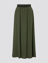 Ausgestellter Maxirock mit elastischem Bund - Frauen - Dusty Rifle Green Ausgestellter Maxirock mit elastischem Bund - Frauen - Dusty Rifle Green - 7 - TOM TAILOR Denim