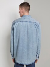Lockeres Jeanshemd - Männer - Heavy Bleached Blue Denim Lockeres Jeanshemd - Männer - Heavy Bleached Blue Denim - 2 - TOM TAILOR Denim