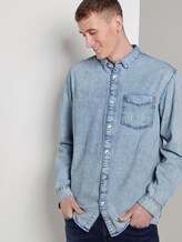 Lockeres Jeanshemd - Männer - Heavy Bleached Blue Denim Lockeres Jeanshemd - Männer - Heavy Bleached Blue Denim - 5 - TOM TAILOR Denim