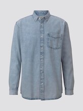 Lockeres Jeanshemd - Männer - Heavy Bleached Blue Denim Lockeres Jeanshemd - Männer - Heavy Bleached Blue Denim - 7 - TOM TAILOR Denim
