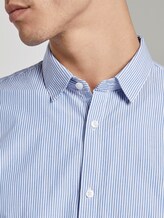 Popeline-Hemd mit Musterung - Männer - bright blue small stripe Popeline-Hemd mit Musterung - Männer - bright blue small stripe - 10 - TOM TAILOR Denim
