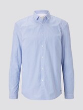Popeline-Hemd mit Musterung - Männer - bright blue small stripe Popeline-Hemd mit Musterung - Männer - bright blue small stripe - 7 - TOM TAILOR Denim