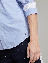 Popeline-Hemd mit Musterung - Männer - bright blue small stripe Popeline-Hemd mit Musterung - Männer - bright blue small stripe - 9 - TOM TAILOR Denim