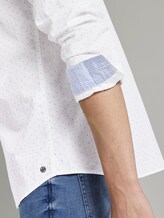 Weiches Popeline-Hemd mit Musterung - Männer - white blue mint triangle print Weiches Popeline-Hemd mit Musterung - Männer - white blue mint triangle print - 10 - TOM TAILOR Denim