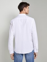 Weiches Popeline-Hemd mit Musterung - Männer - white blue mint triangle print Weiches Popeline-Hemd mit Musterung - Männer - white blue mint triangle print - 2 - TOM TAILOR Denim