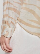 Fließende Bluse mit Zebra-Print - Frauen - ecru zebra design Fließende Bluse mit Zebra-Print - Frauen - ecru zebra design - 10 - Mine to five