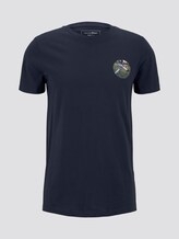 T-Shirt mit Fußball-Prints - Männer - Sky Captain Blue T-Shirt mit Fußball-Prints - Männer - Sky Captain Blue - 7 - TOM TAILOR Denim