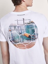 T-Shirt mit Fußball-Prints - Männer - White T-Shirt mit Fußball-Prints - Männer - White - 10 - TOM TAILOR Denim