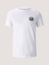 T-Shirt mit Fußball-Prints - Männer - White T-Shirt mit Fußball-Prints - Männer - White - 7 - TOM TAILOR Denim