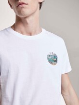 T-Shirt mit Fußball-Prints - Männer - White T-Shirt mit Fußball-Prints - Männer - White - 9 - TOM TAILOR Denim