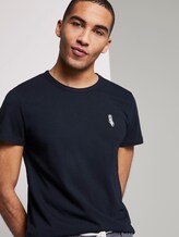 T-Shirt mit kleiner Sportsocken-Stickerei - Männer - Sky Captain Blue T-Shirt mit kleiner Sportsocken-Stickerei - Männer - Sky Captain Blue - 5 - TOM TAILOR Denim
