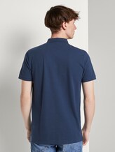 Polo shirt with a print - Men - Agate Stone Blue Polo shirt with a print - Men - Agate Stone Blue - 2 - TOM TAILOR Denim