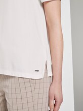 T-Shirt im Materialmix - Frauen - Off White T-Shirt im Materialmix - Frauen - Off White - 10 - TOM TAILOR Denim