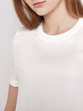 T-Shirt im Materialmix - Frauen - Off White T-Shirt im Materialmix - Frauen - Off White - 9 - TOM TAILOR Denim