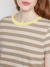 Gestreiftes T-Shirt mit Bio-Baumwolle - Frauen - beige white stripe Gestreiftes T-Shirt mit Bio-Baumwolle - Frauen - beige white stripe - 9 - TOM TAILOR Denim