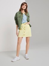 Gestreiftes T-Shirt mit Bio-Baumwolle - Frauen - mid blue white stripe Gestreiftes T-Shirt mit Bio-Baumwolle - Frauen - mid blue white stripe - 3 - TOM TAILOR Denim