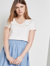 T-Shirt mit Bio-Baumwolle - Frauen - Gardenia White T-Shirt mit Bio-Baumwolle - Frauen - Gardenia White - 5 - TOM TAILOR Denim