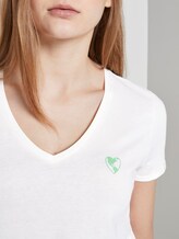 T-Shirt mit Bio-Baumwolle - Frauen - Gardenia White T-Shirt mit Bio-Baumwolle - Frauen - Gardenia White - 9 - TOM TAILOR Denim