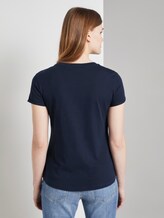 T-Shirt with a Love print - Women - Real Navy Blue T-Shirt with a Love print - Women - Real Navy Blue - 2 - TOM TAILOR Denim