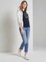 T-Shirt with a Love print - Women - Real Navy Blue T-Shirt with a Love print - Women - Real Navy Blue - 3 - TOM TAILOR Denim