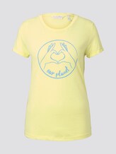 Love-Print T-Shirt mit Bio-Baumwolle - Frauen - daffodil yellow Love-Print T-Shirt mit Bio-Baumwolle - Frauen - daffodil yellow - 7 - TOM TAILOR Denim