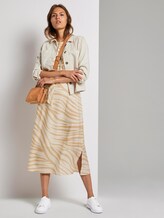 Maxikleid im Zebra-Muster - Frauen - ecru zebra design Maxikleid im Zebra-Muster - Frauen - ecru zebra design - 3 - Mine to five