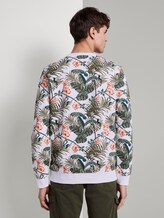 Sweatshirt mit tropischem Print - Männer - white colorful botanical print Sweatshirt mit tropischem Print - Männer - white colorful botanical print - 2 - TOM TAILOR Denim