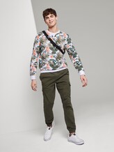 Sweatshirt mit tropischem Print - Männer - white colorful botanical print Sweatshirt mit tropischem Print - Männer - white colorful botanical print - 3 - TOM TAILOR Denim