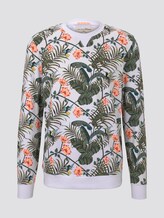 Sweatshirt mit tropischem Print - Männer - white colorful botanical print Sweatshirt mit tropischem Print - Männer - white colorful botanical print - 7 - TOM TAILOR Denim