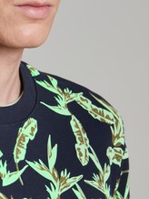 Sweatshirt mit tropischem Print - Männer - navy green leaf plant print Sweatshirt mit tropischem Print - Männer - navy green leaf plant print - 9 - TOM TAILOR Denim