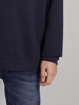 Strukturiertes Langarmshirt mit Stickerei - Männer - Sky Captain Blue Strukturiertes Langarmshirt mit Stickerei - Männer - Sky Captain Blue - 10 - TOM TAILOR Denim