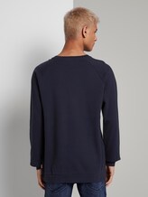 Strukturiertes Langarmshirt mit Stickerei - Männer - Sky Captain Blue Strukturiertes Langarmshirt mit Stickerei - Männer - Sky Captain Blue - 2 - TOM TAILOR Denim