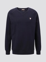 Strukturiertes Langarmshirt mit Stickerei - Männer - Sky Captain Blue Strukturiertes Langarmshirt mit Stickerei - Männer - Sky Captain Blue - 7 - TOM TAILOR Denim