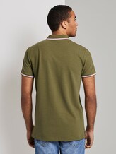 Poloshirt mit Stickerei in Melange-Optik - Männer - faded moss green melange Poloshirt mit Stickerei in Melange-Optik - Männer - faded moss green melange - 2 - TOM TAILOR Denim