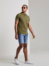 Poloshirt mit Stickerei in Melange-Optik - Männer - faded moss green melange Poloshirt mit Stickerei in Melange-Optik - Männer - faded moss green melange - 3 - TOM TAILOR Denim