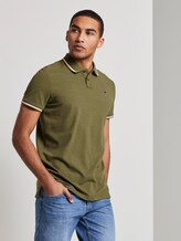 Poloshirt mit Stickerei in Melange-Optik - Männer - faded moss green melange Poloshirt mit Stickerei in Melange-Optik - Männer - faded moss green melange - 5 - TOM TAILOR Denim